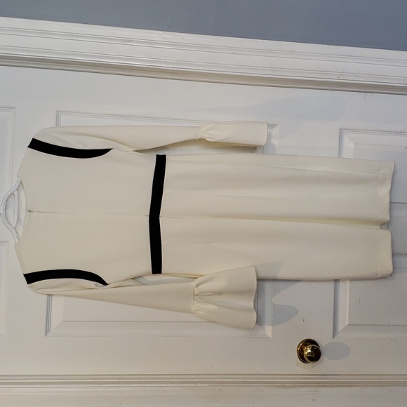 Calvin Klein Black and White Midi Dress - Picture 4 of 6